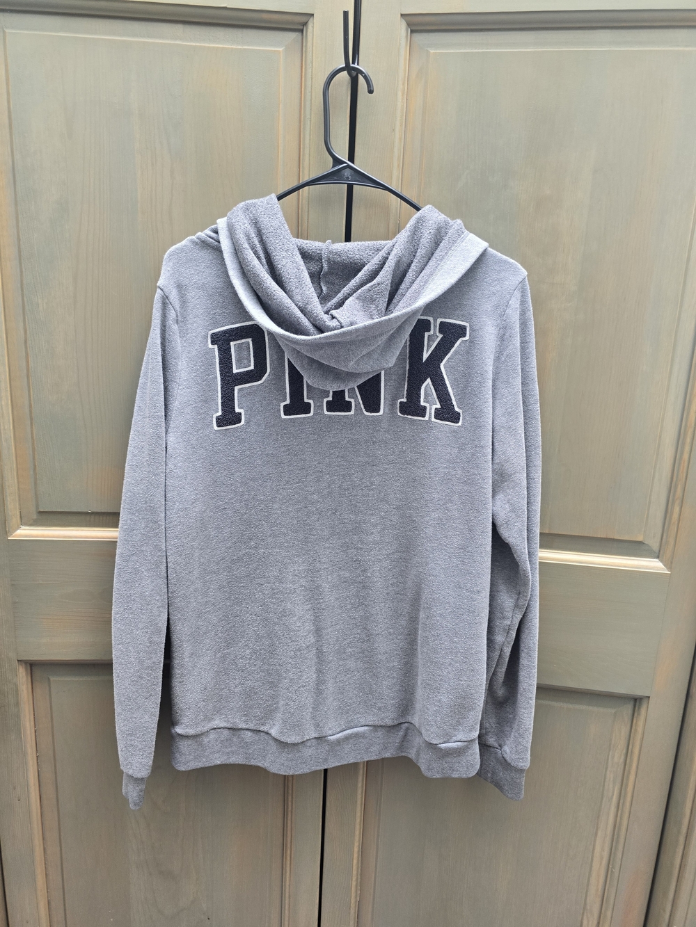 Victoria's Secret PINK Gray Zip-Up Hoodie - Picture 4 of 5